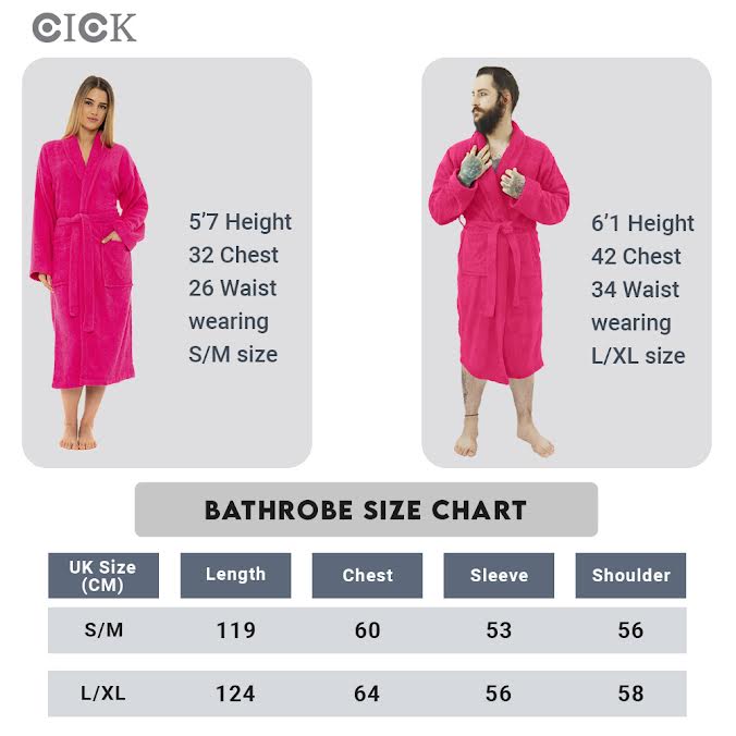 Premium Cotton Bathrobes for Women and Men | Long Women's Bathrobes