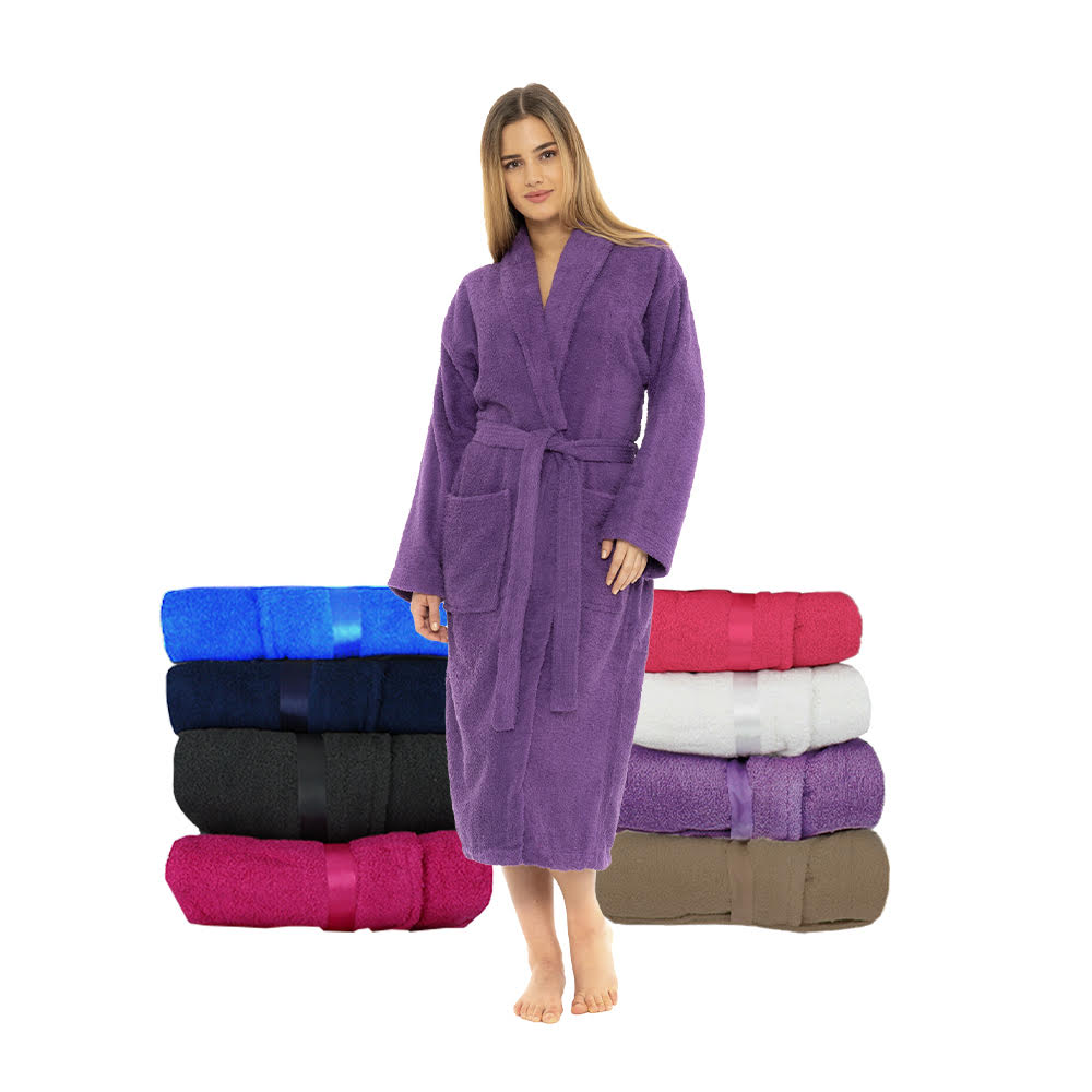 Premium Cotton Bathrobes for Women and Men | Long Women's Bathrobes